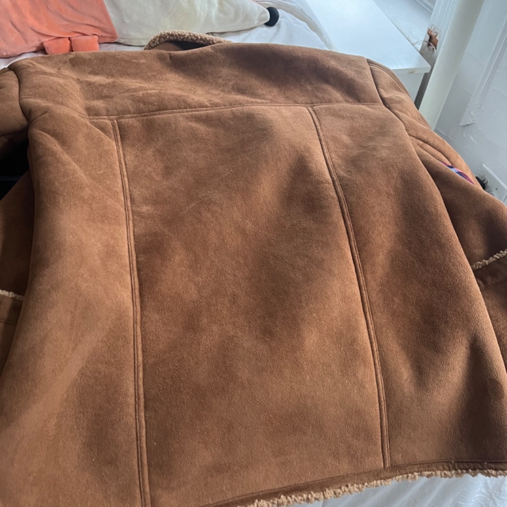 Free People Brown Diogo Shearling Leather Jacket - Picture 10 of 13